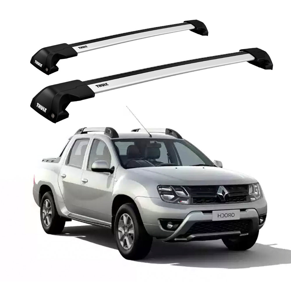 Rack Thule Wingbar Edge Renault Oroch  c/ Longarina 16 - 19